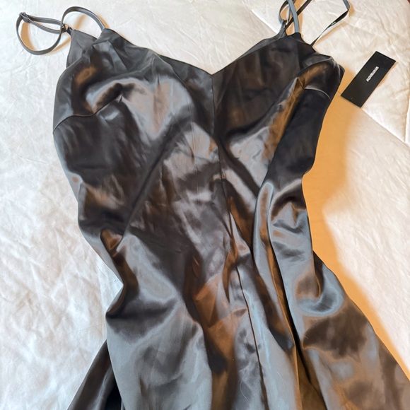 Lulu’s Black Satin Evening Gown - Picture 2 of 6